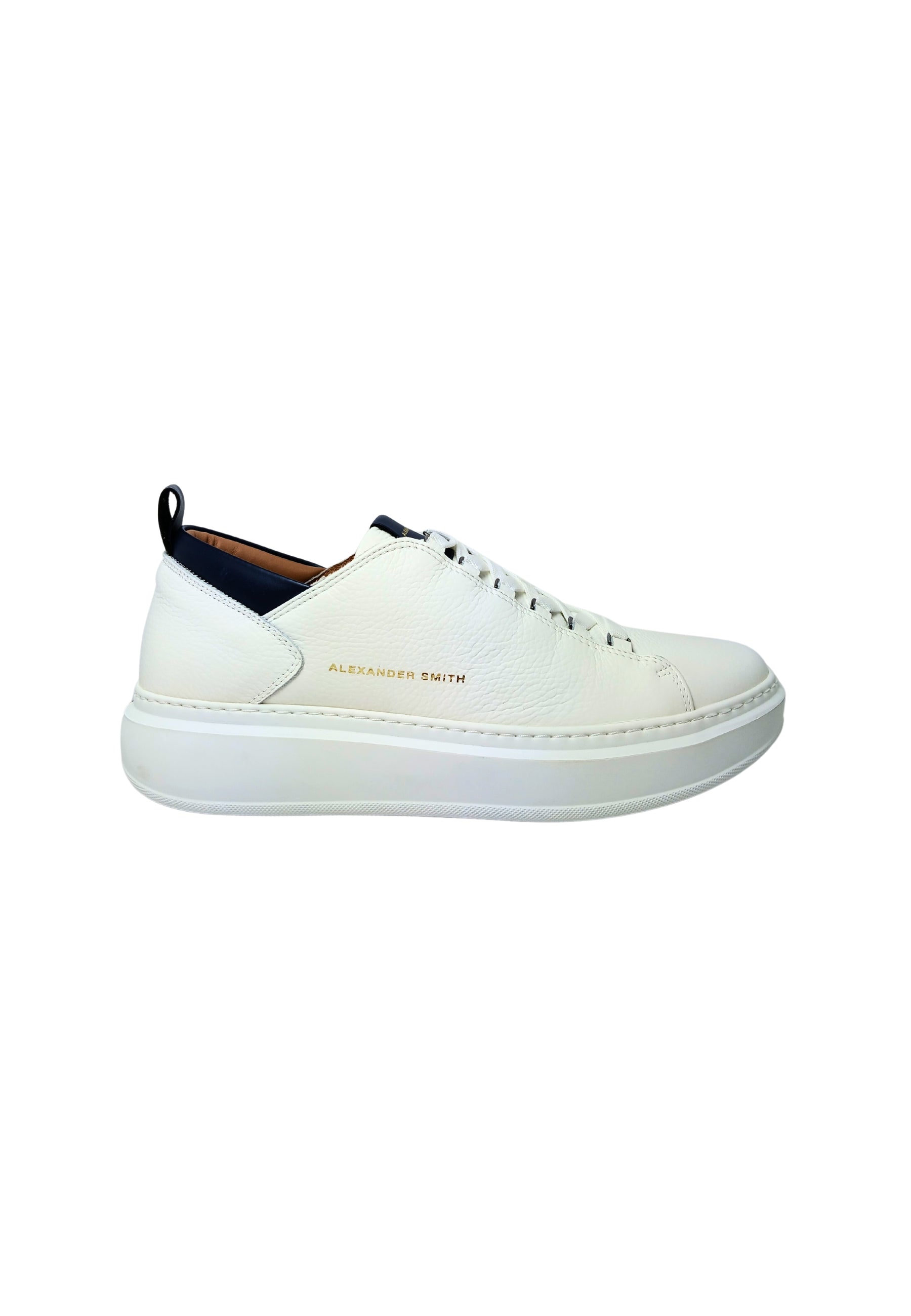 Scarpe Uomo Alexander Smith Sneakers Hyde Man-White blue