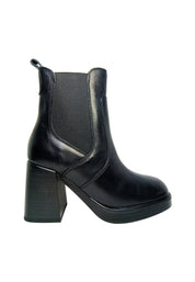 Scarpe Donna Fabbrica Dei Colli Stivaletto in pelle con fasce elastiche laterali e tacco.