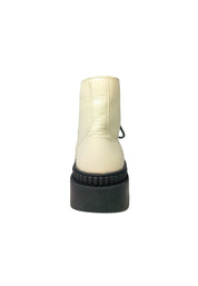 Scarpe Donna Fabbrica Dei Colli Anfibi in pelle nero/conchiglia-Chiusura con lacci