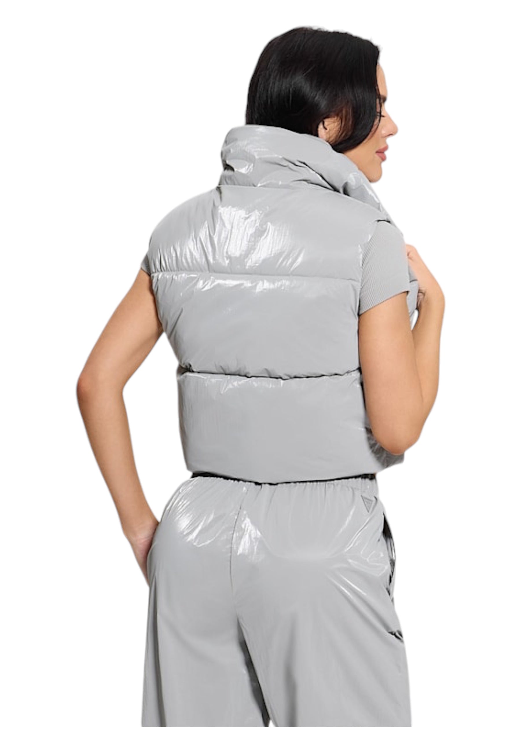 Smanicato crop Donna Guess Activewear