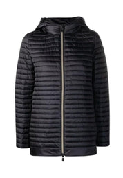 100 Grammi Lungo Con Cappuccio Donna Save the Duck Alima Blue Black