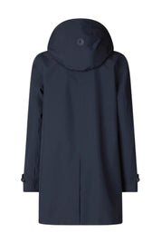 Impermiabile con cappuccio Donna Save the Duck April Blue Black