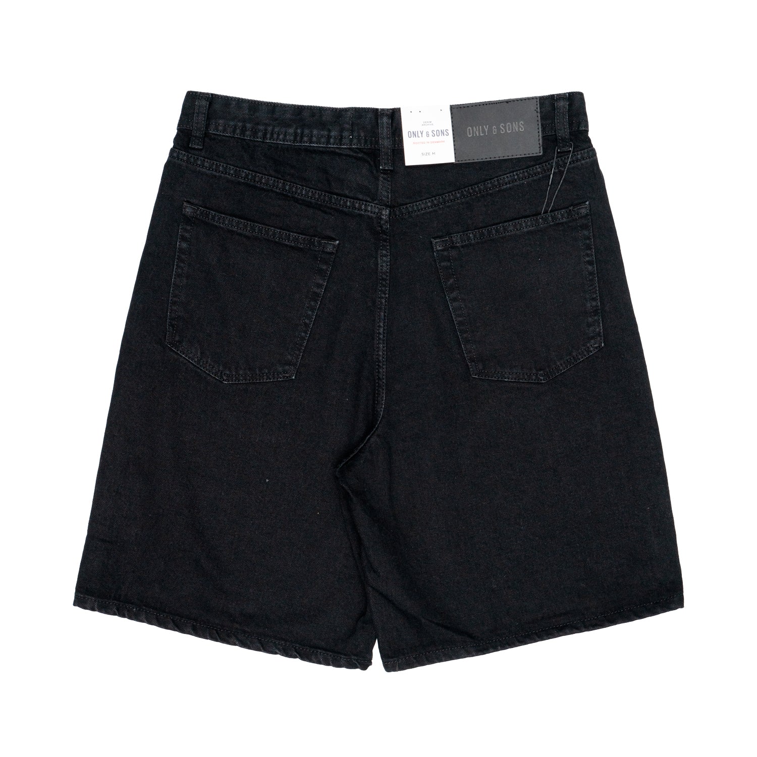 Bermuda Uomo Only e Sons ONSFADE Vita media Loose Fit Black Denim
