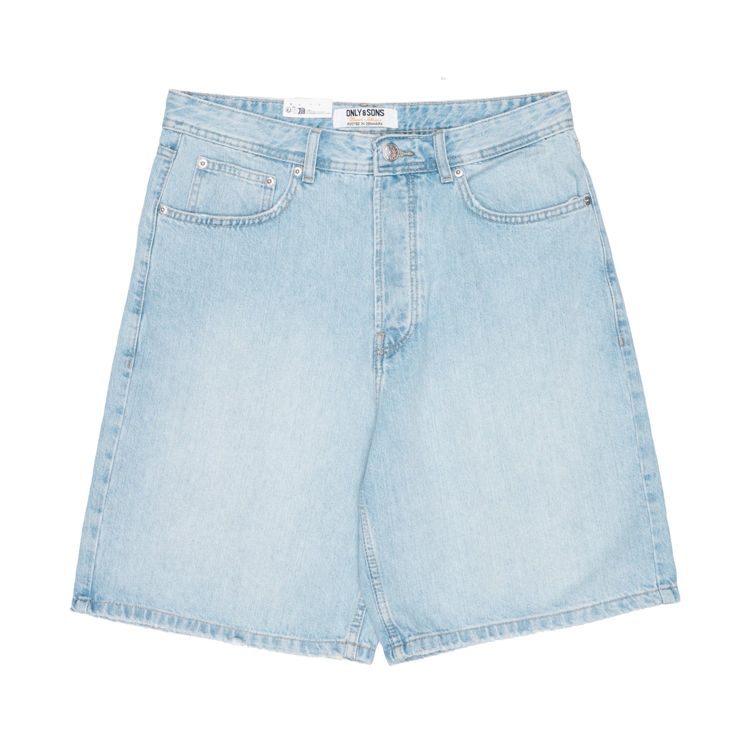 Bermuda Uomo Only e Sons ONSFADE Vita media Loose Fit Light Blue Denim