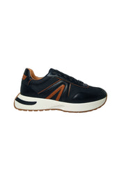 Scarpe Uomo Alexander Smith Sneakers Hyde Man Black Cognac