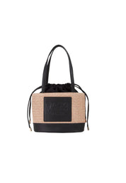 Borsa a spalla Donna V 73 Shopping CAT Naturale Nero