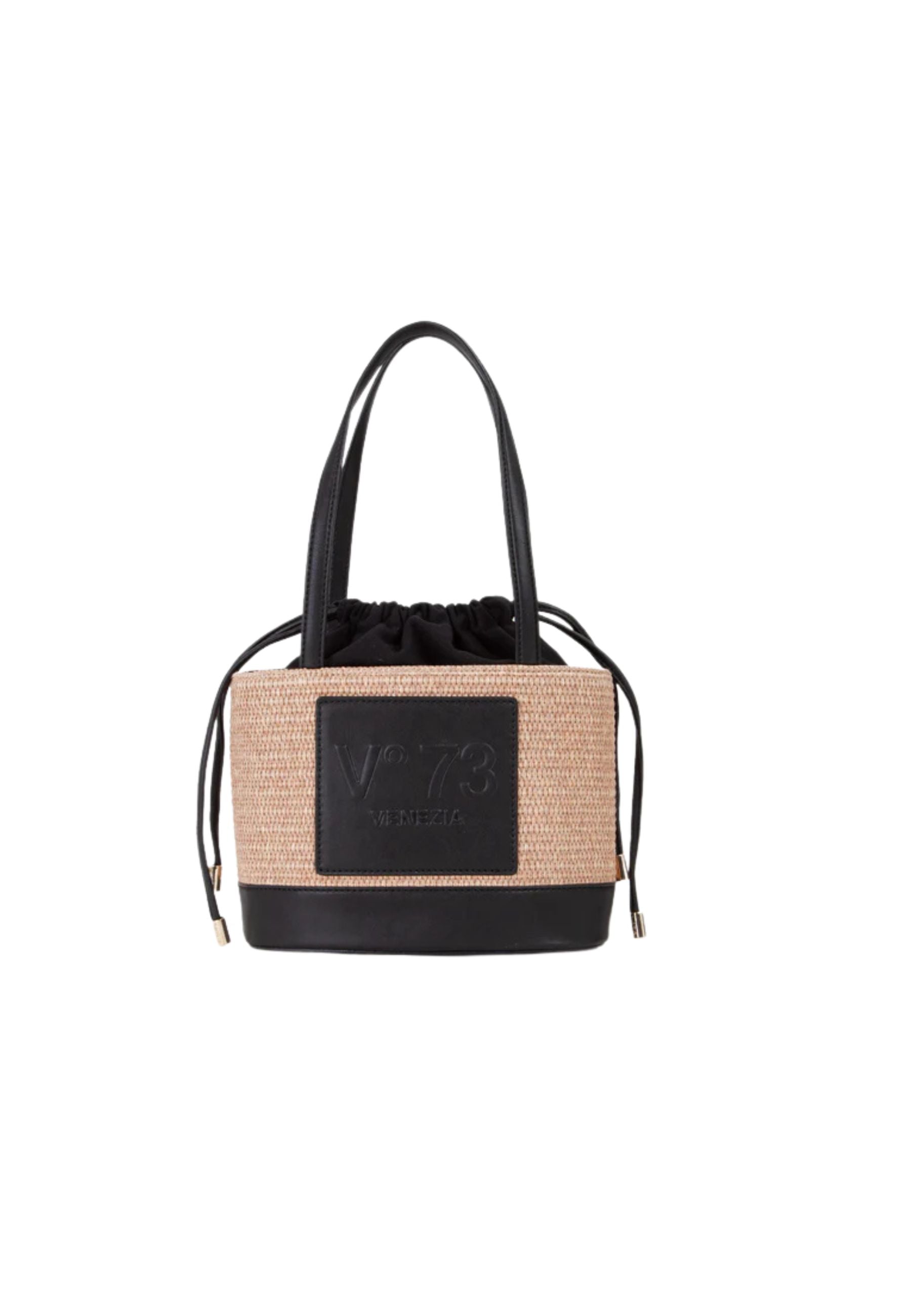 Borsa a spalla Donna V 73 Shopping CAT Naturale Nero