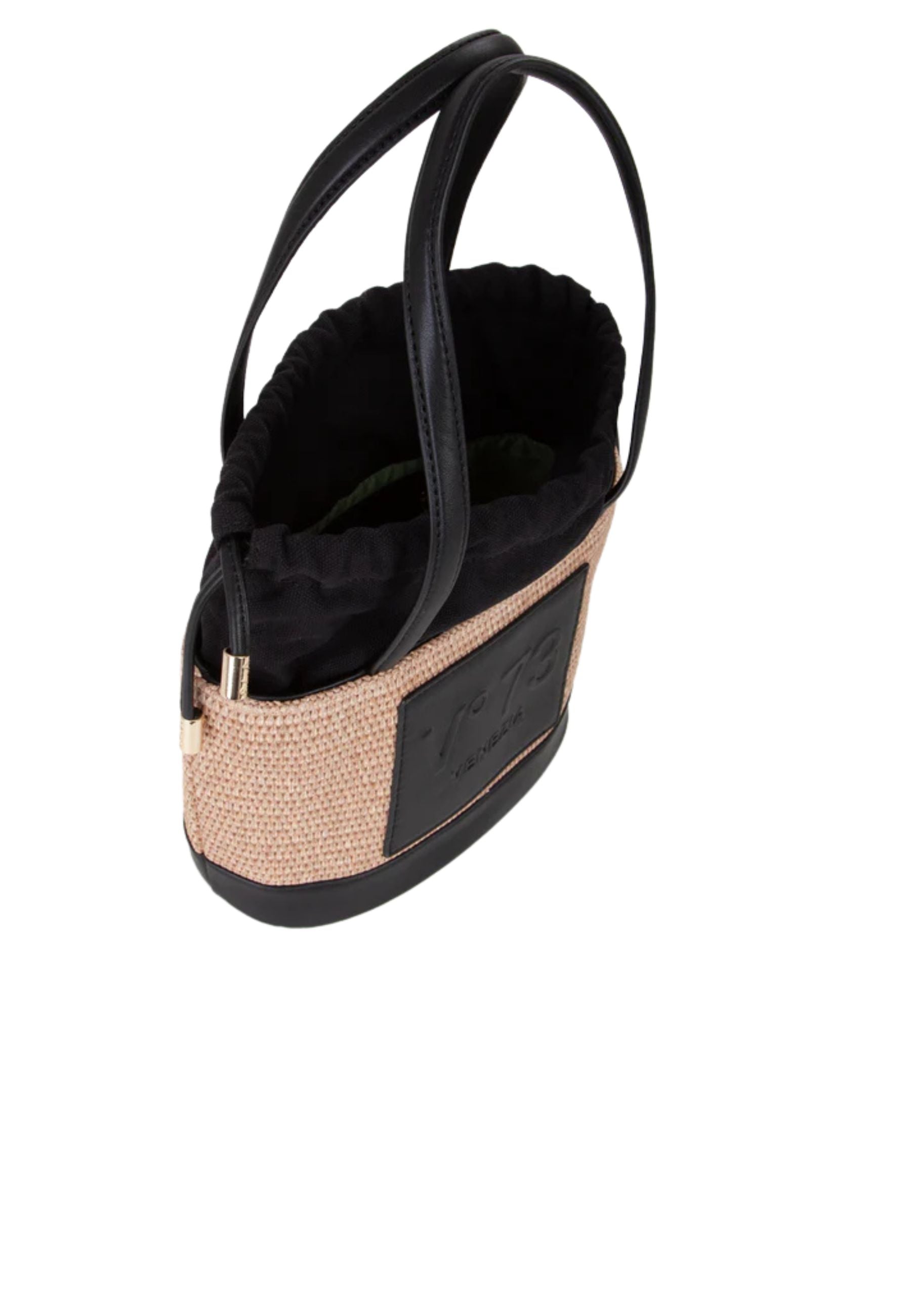 Borsa a spalla Donna V 73 Shopping CAT Naturale Nero