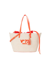 Borsa a spalla Donna V 73 Inge Off White Corallo