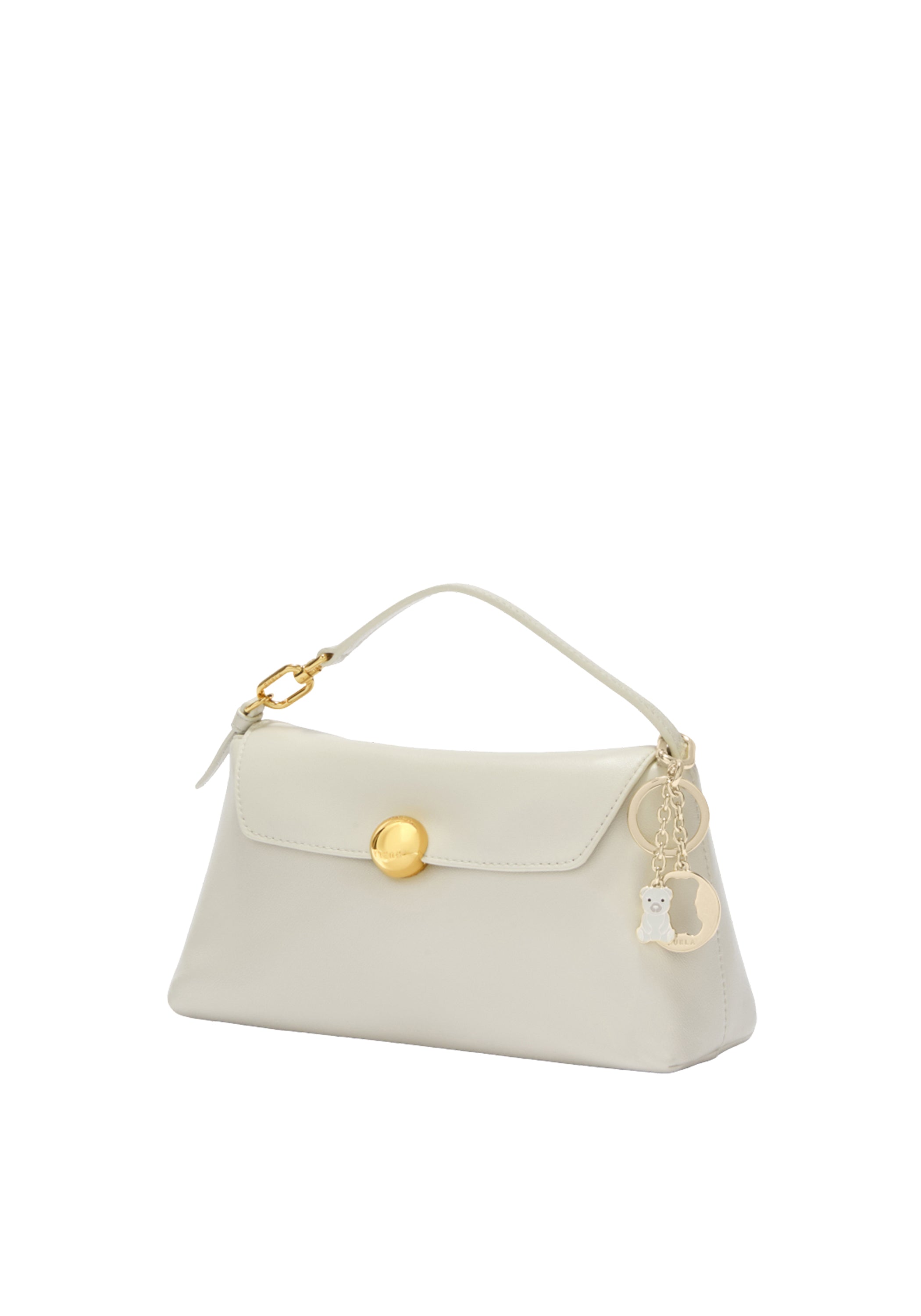 CRYSTAL KEYRING BEAR Donna furla wr00796mes000-1704s Bianco