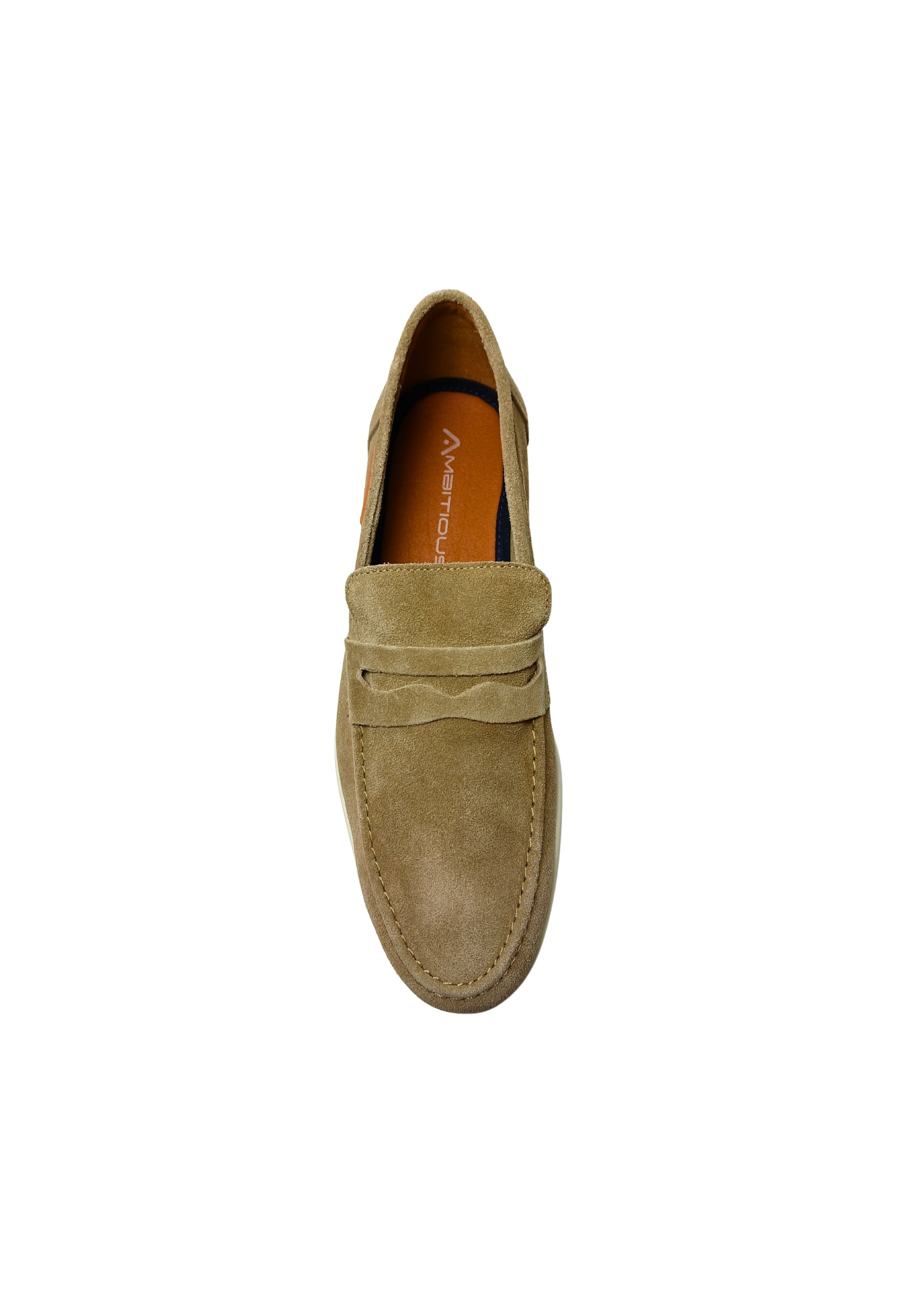 Scarpe Uomo Ambitious Mocassino estivo in camoscio. Calzata standard.