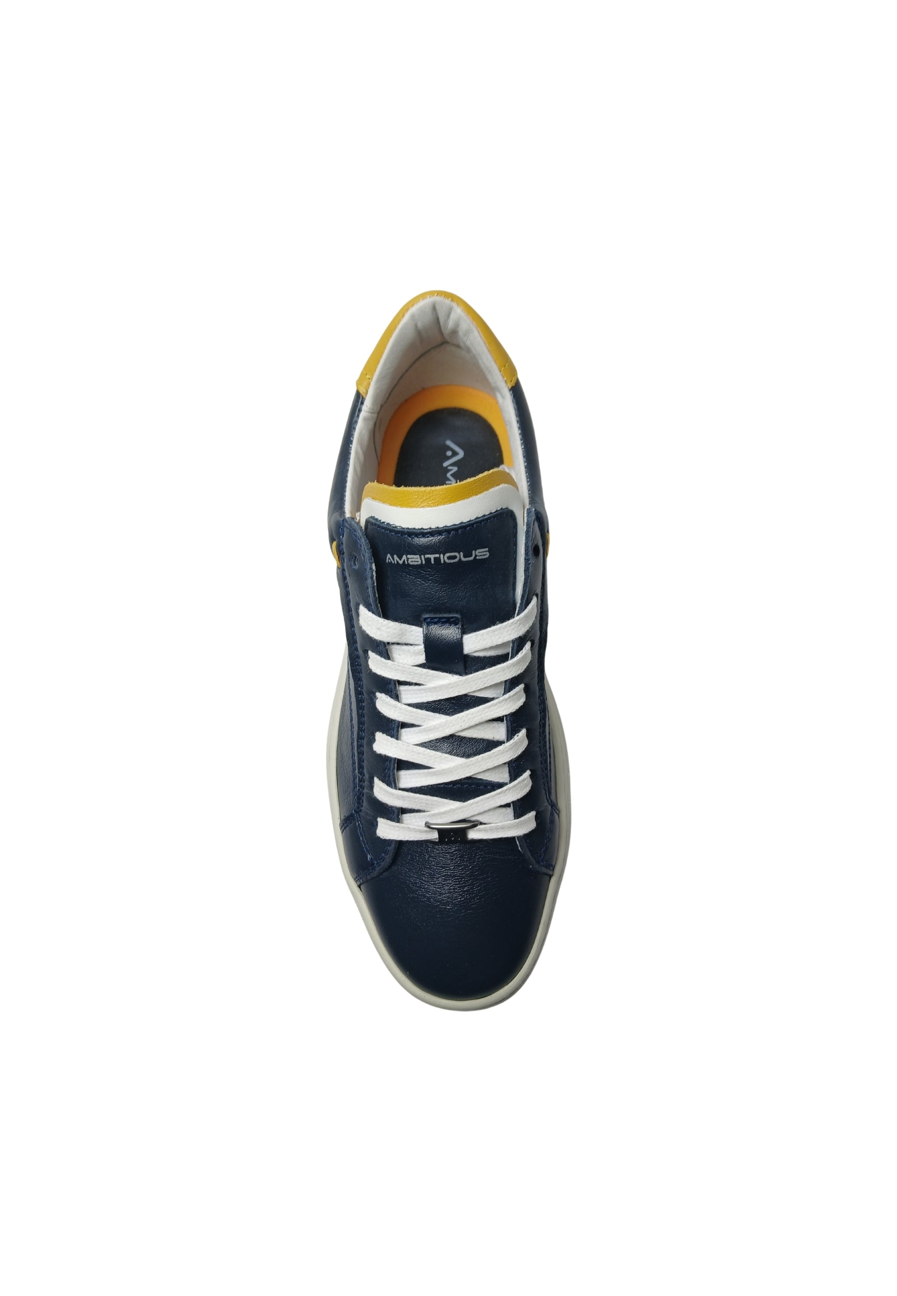 Scarpe Uomo Ambitious Sneakers basse sportive, NAVY-YELLOW