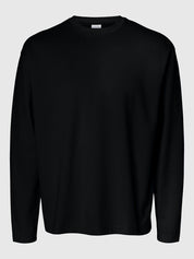 T-shirt manica lunga Uomo Selected Black