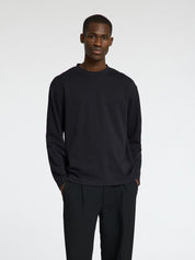 T-shirt manica lunga Uomo Selected Black