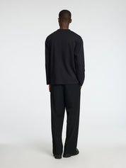 T-shirt manica lunga Uomo Selected Black