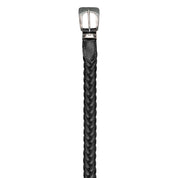 Cintura Uomo Fabrizio Mancini John Cuoio Intrecciato Black