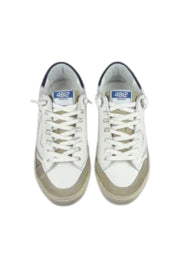 Sneakers In Pelle Uomo 4B12 RETRò blu