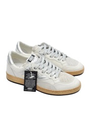 Sneakers In Pelle Donna 4B12 Playnew Bianco Ghiaccio