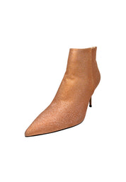 Scarpe Donna Tosca Blu Plantare in pelle, zip, suola in cuoio, tacco 8cm