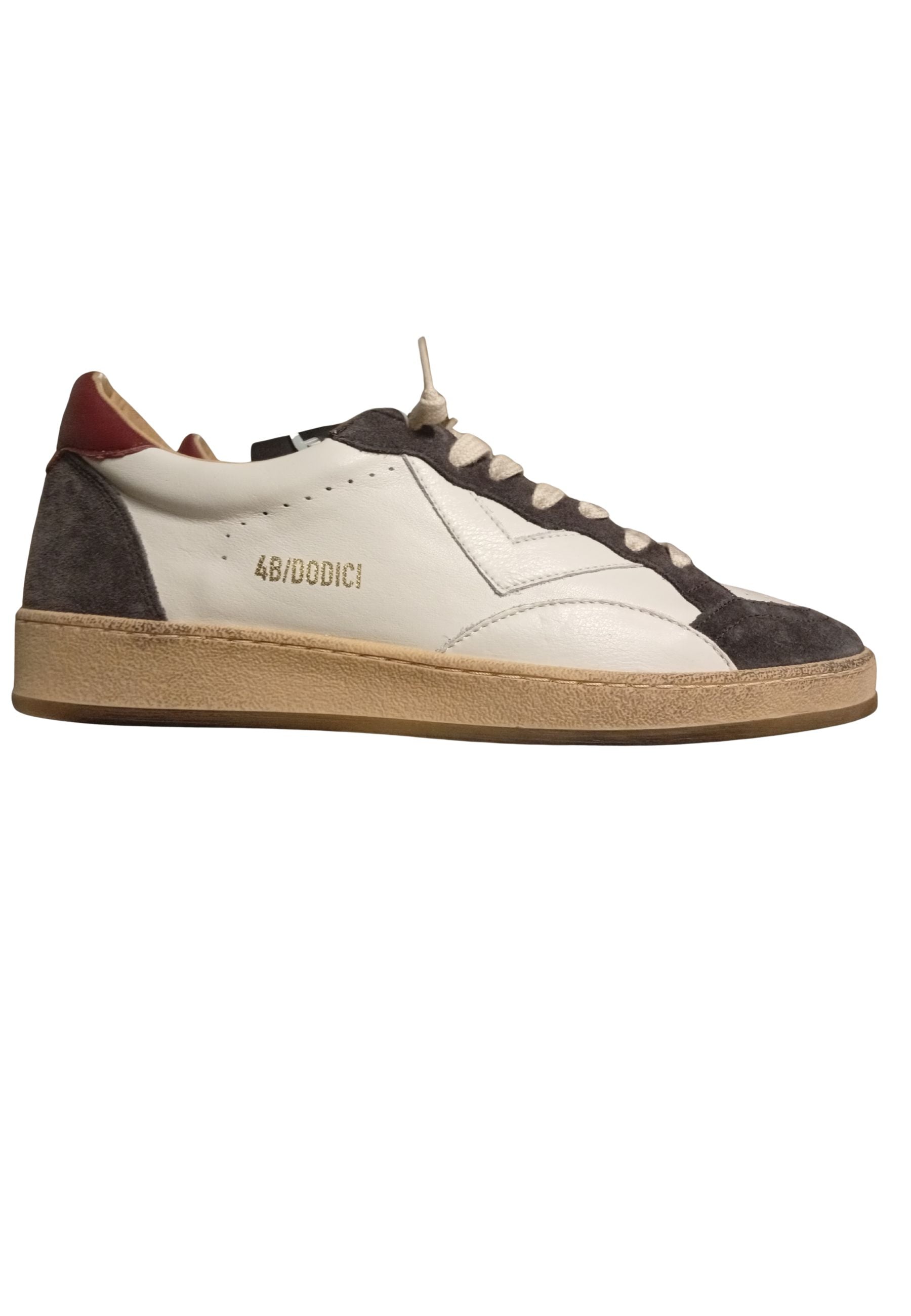 Sneakers In Pelle Uomo 4B12 PLAYNEW Brown Ruby