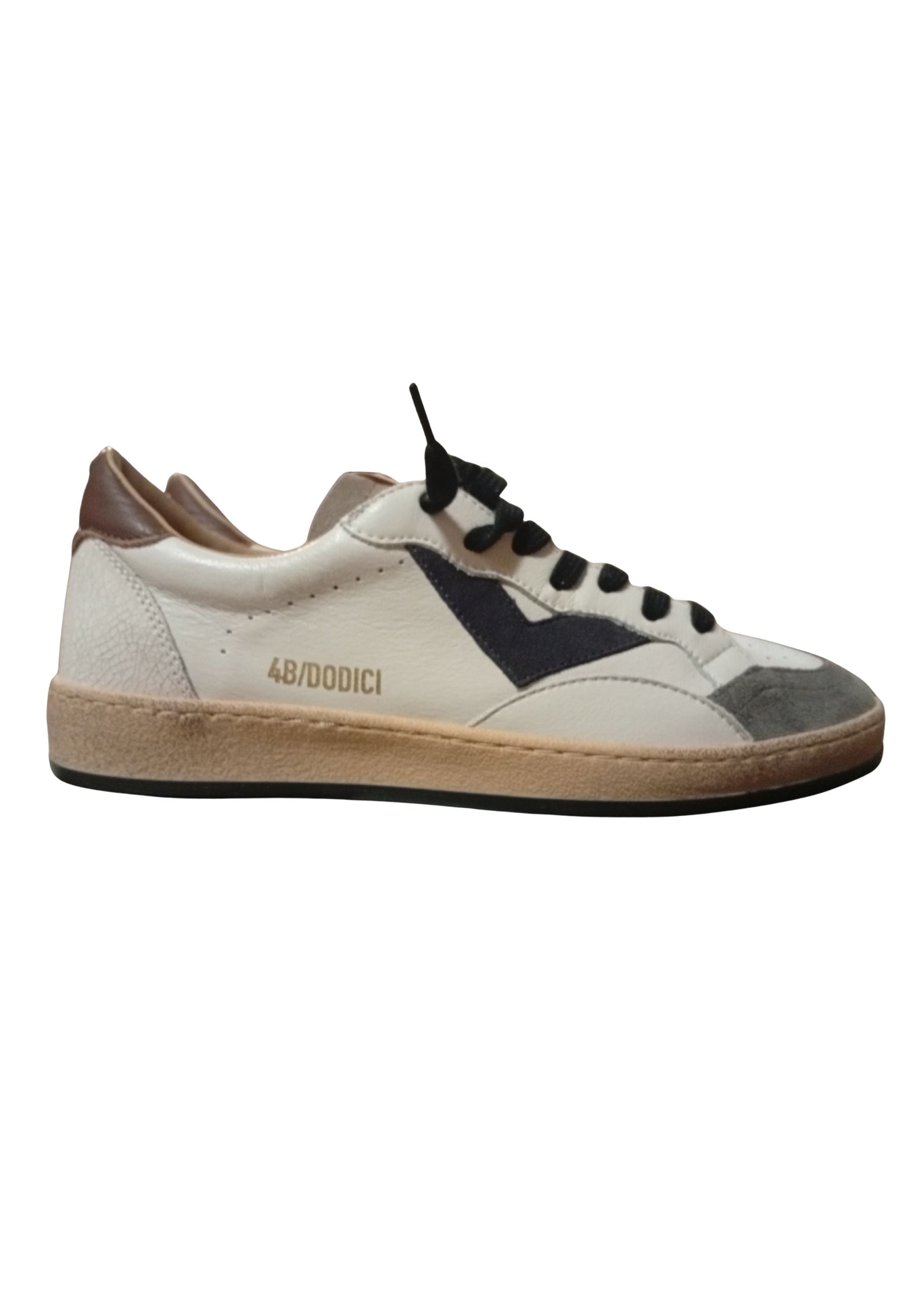 Sneakers In Pelle Uomo 4B12 PLAYNEW Red Black