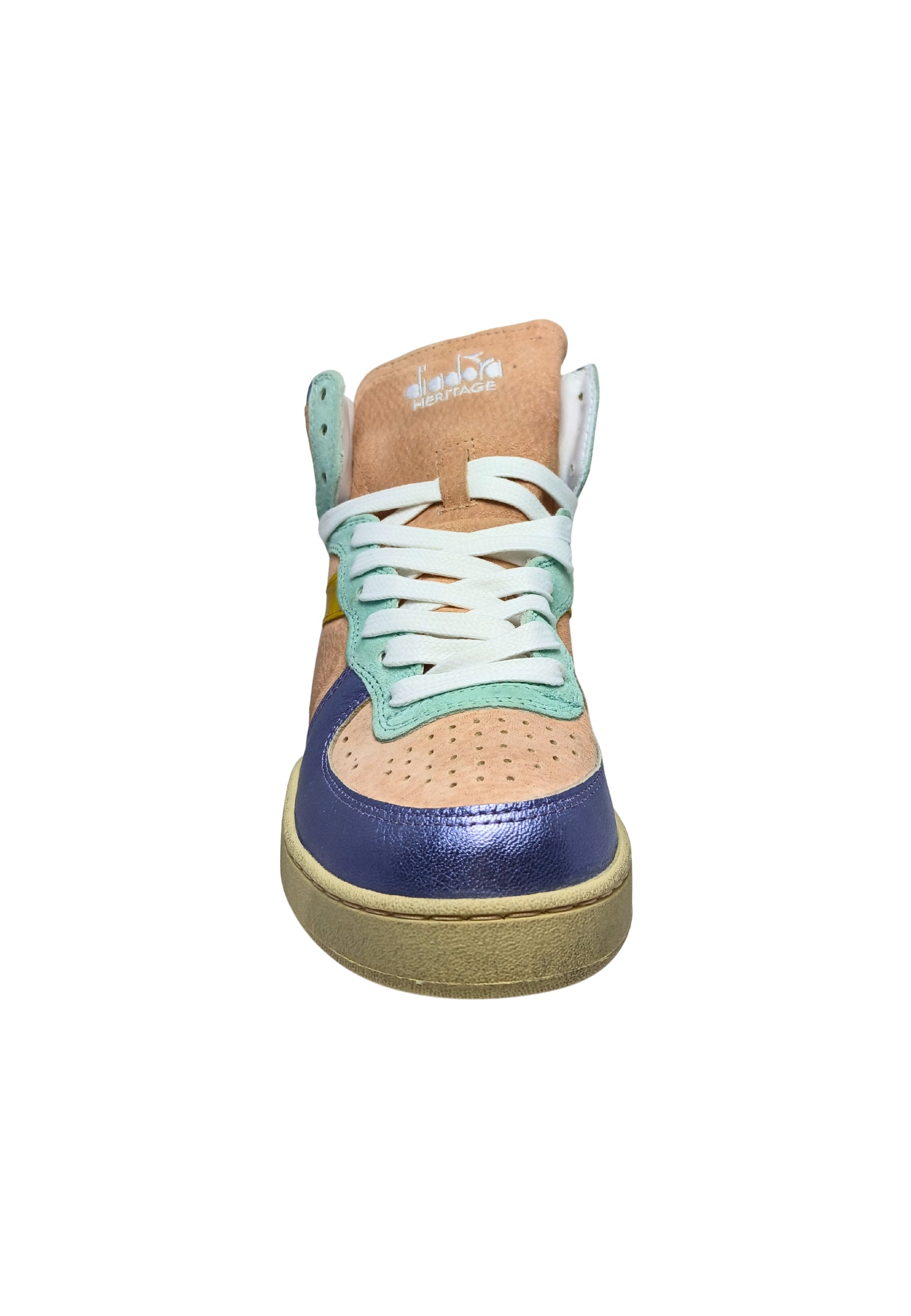 Scarpe Adulto unisex Diadora Heritage Sneakers Mi basket metal pigskin used wn