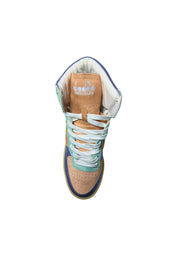 Scarpe Adulto unisex Diadora Heritage Sneakers Mi basket metal pigskin used wn