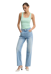 Canotta Donna Guess Jeans a costine