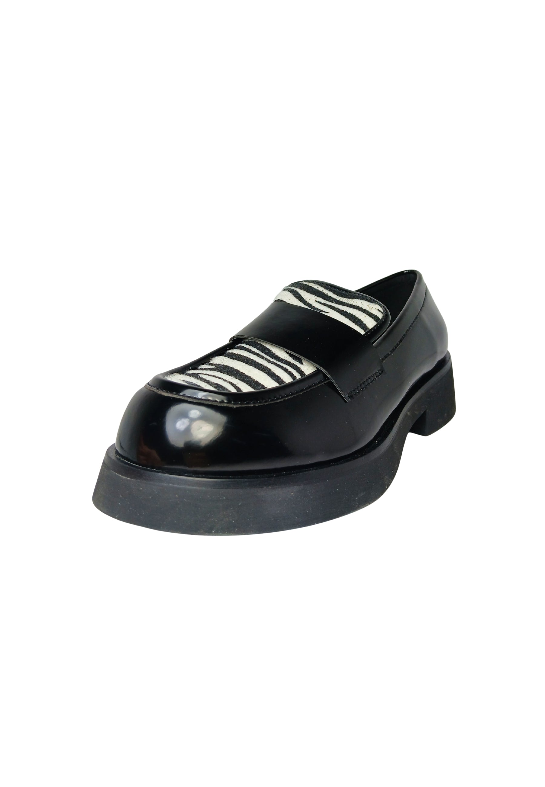 Scarpe Donna Tosca Blu Mocassino Diane con inserto animalier