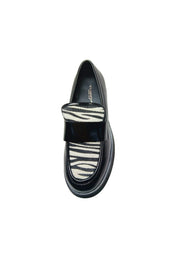 Scarpe Donna Tosca Blu Mocassino Diane con inserto animalier