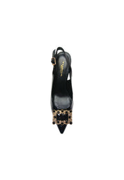 Scarpe Donna Tosca Blu Decolleté Demi con applicazione pietre, chiusura con cinturino alla caviglia