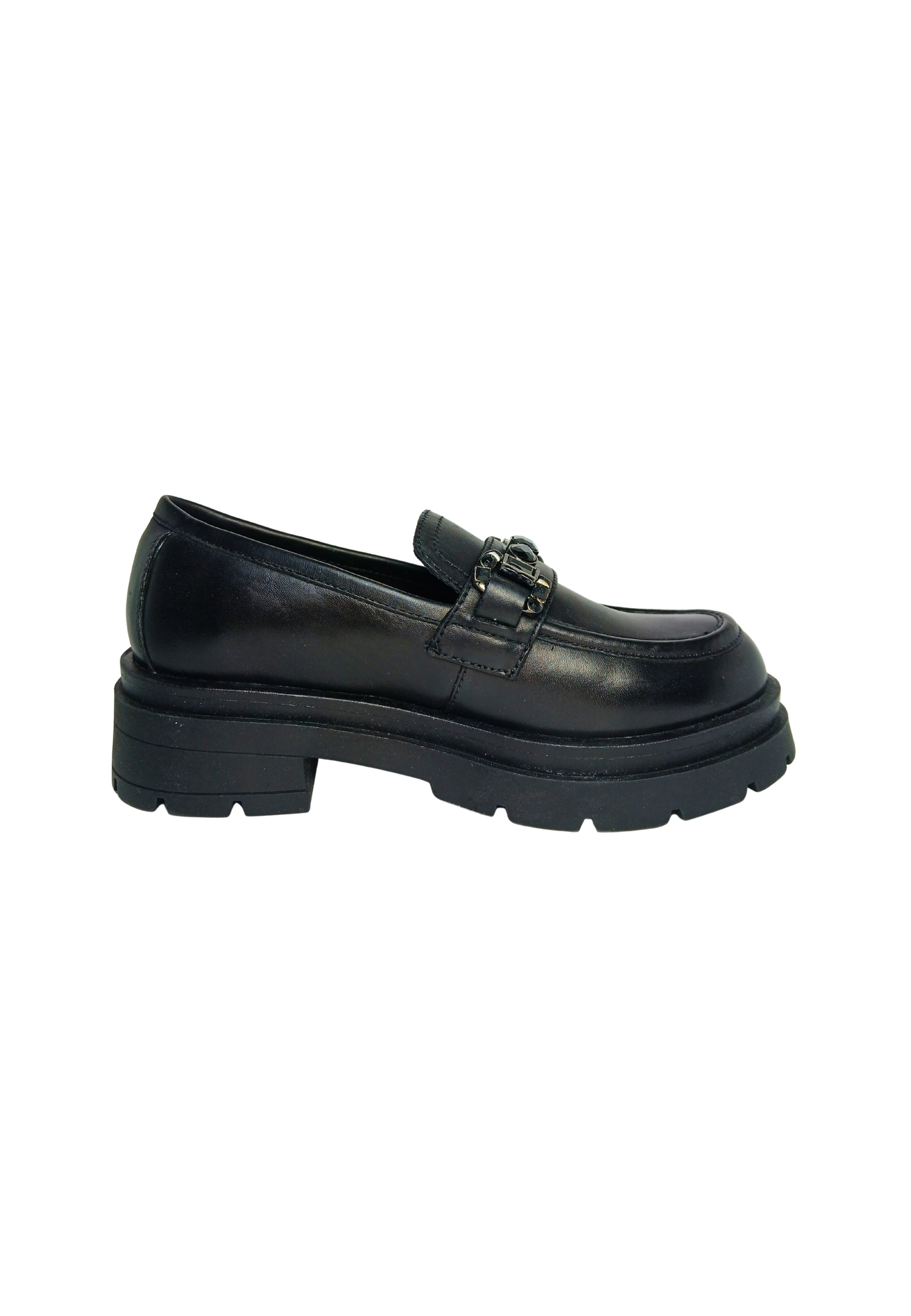 Scarpe Donna Tosca Blu Mocassino Grace nero con morsetto