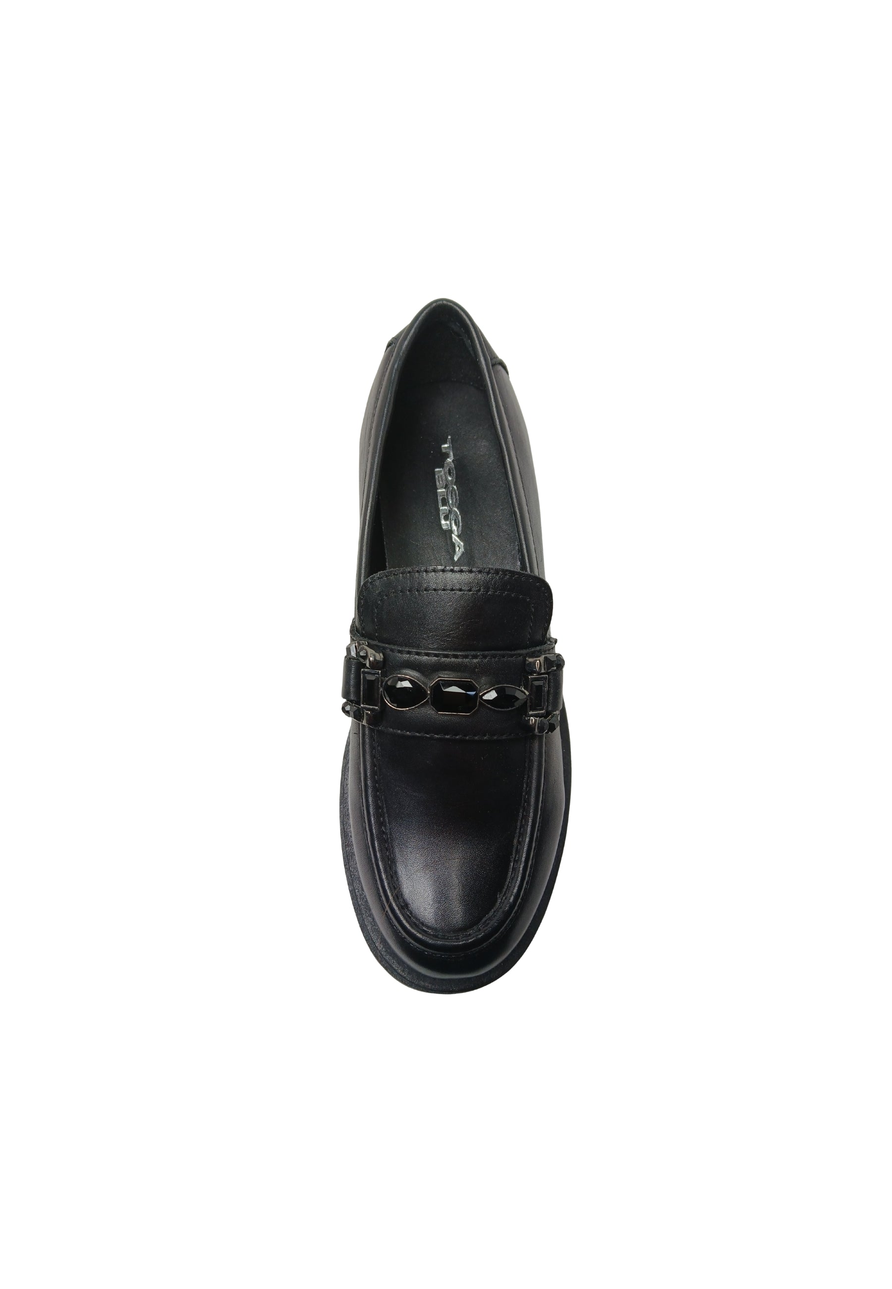 Scarpe Donna Tosca Blu Mocassino Grace nero con morsetto