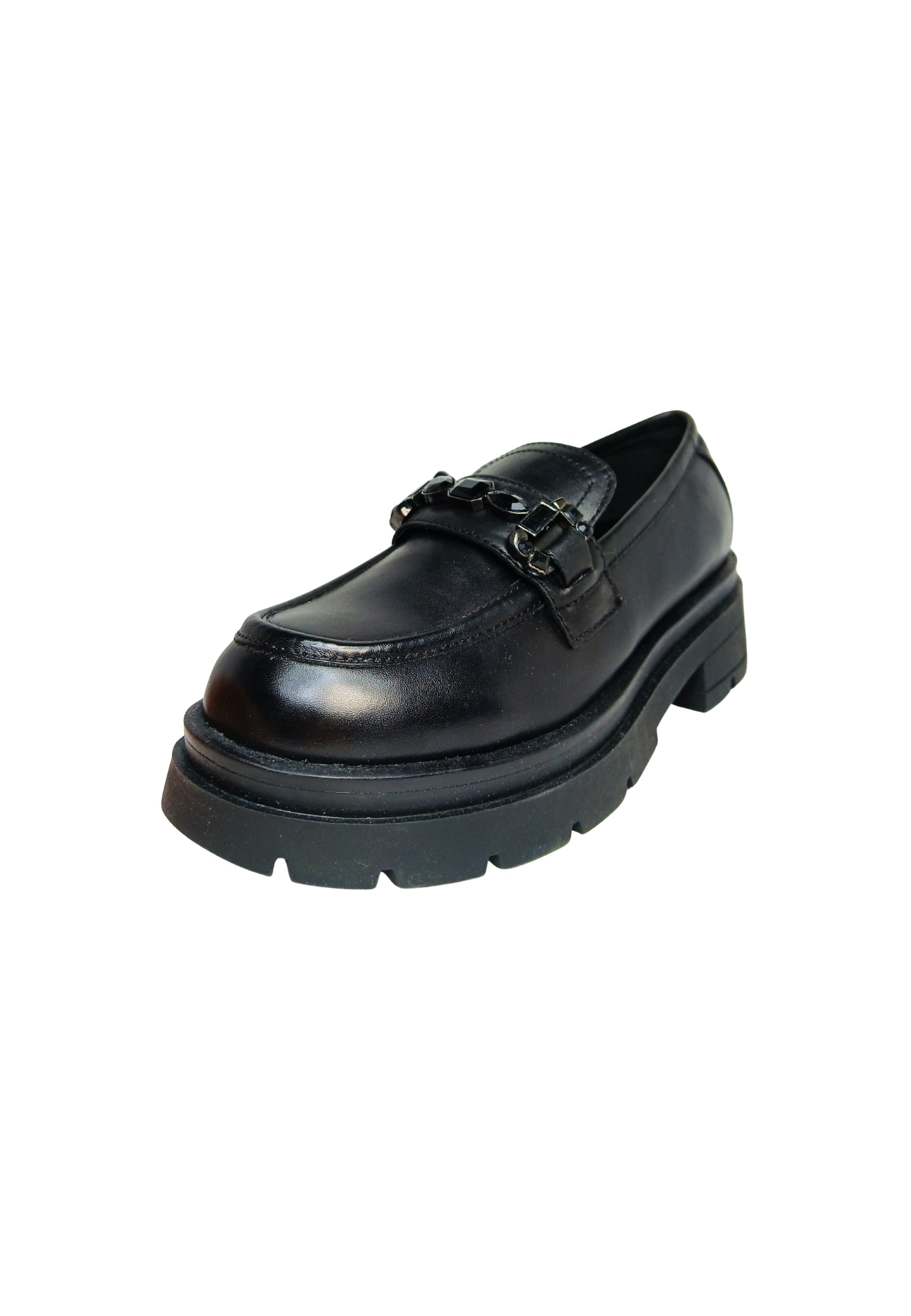 Scarpe Donna Tosca Blu Mocassino Grace nero con morsetto