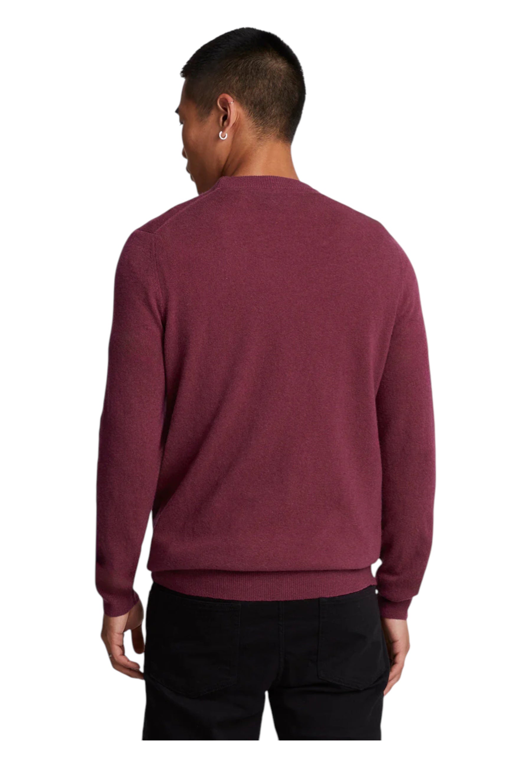Maglione Girocollo In Misto Lana Uomo Lyle e Scott