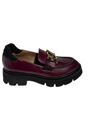 Evaluna - Mocassino In Pelle Bordeaux Art.v45 (4850) V45 BORDEAUX