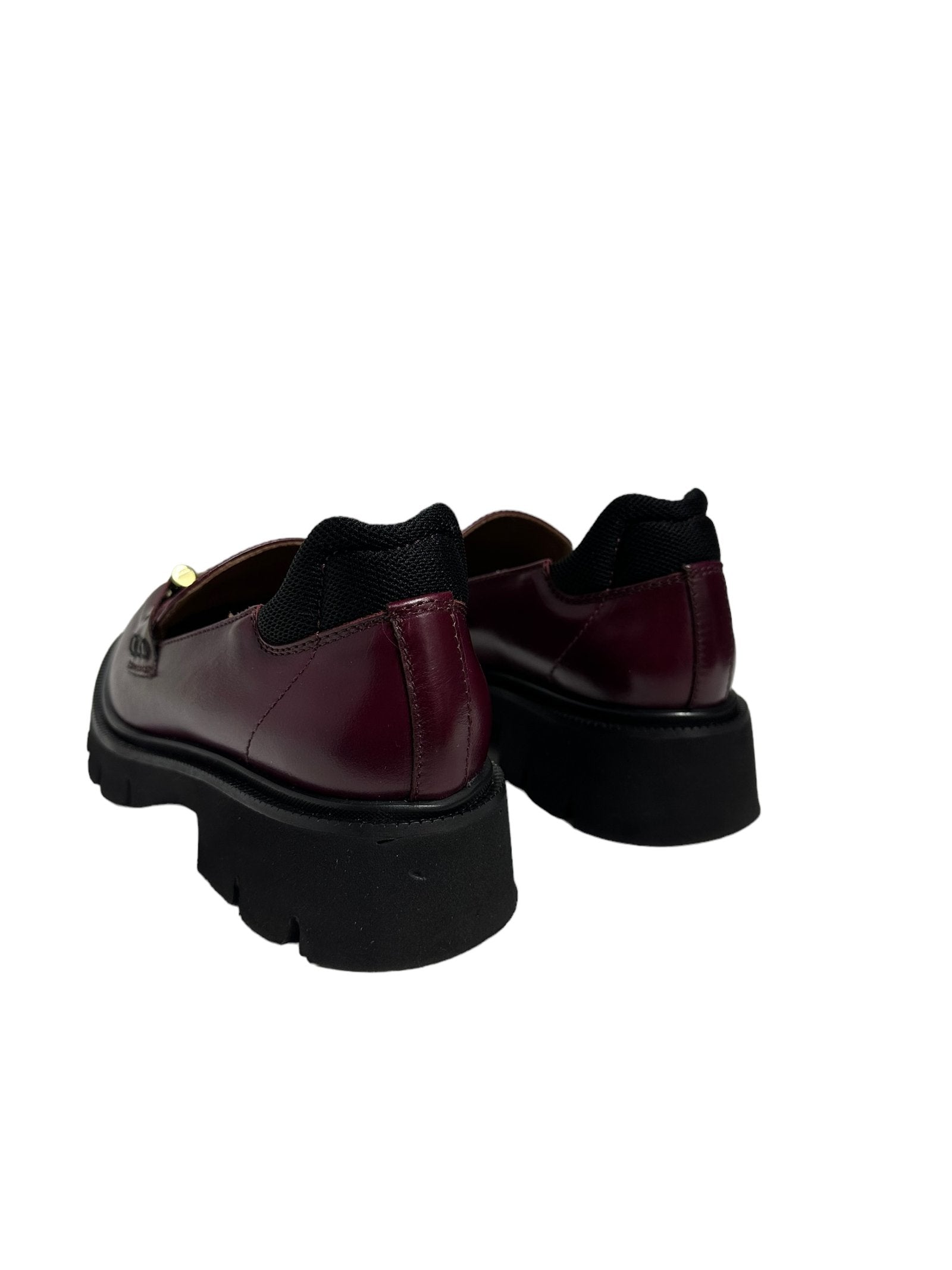 Evaluna - Mocassino In Pelle Bordeaux Art.v45 (4850) V45 BORDEAUX