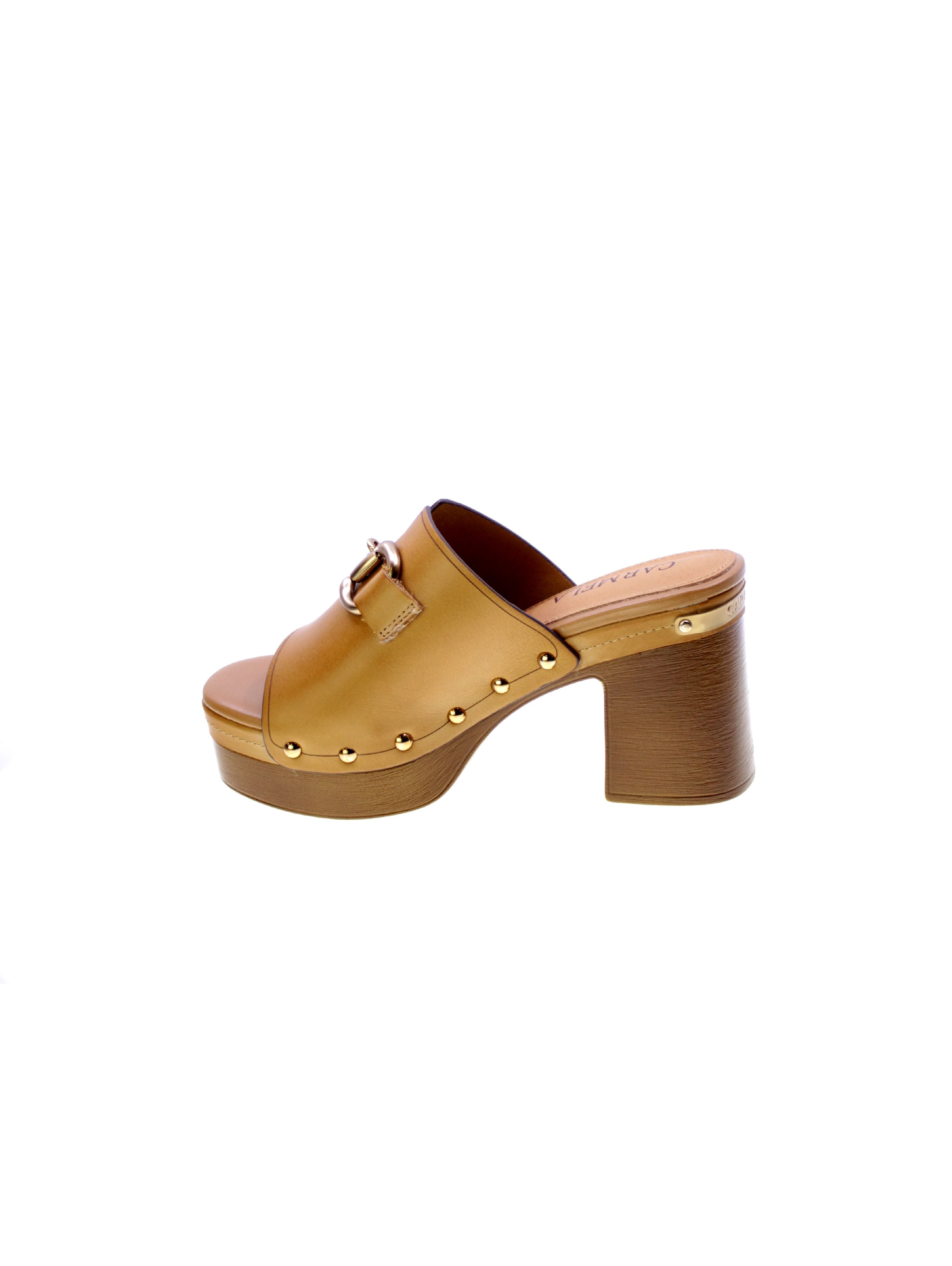 Carmela Sandalo Mules Donna Camel 161479