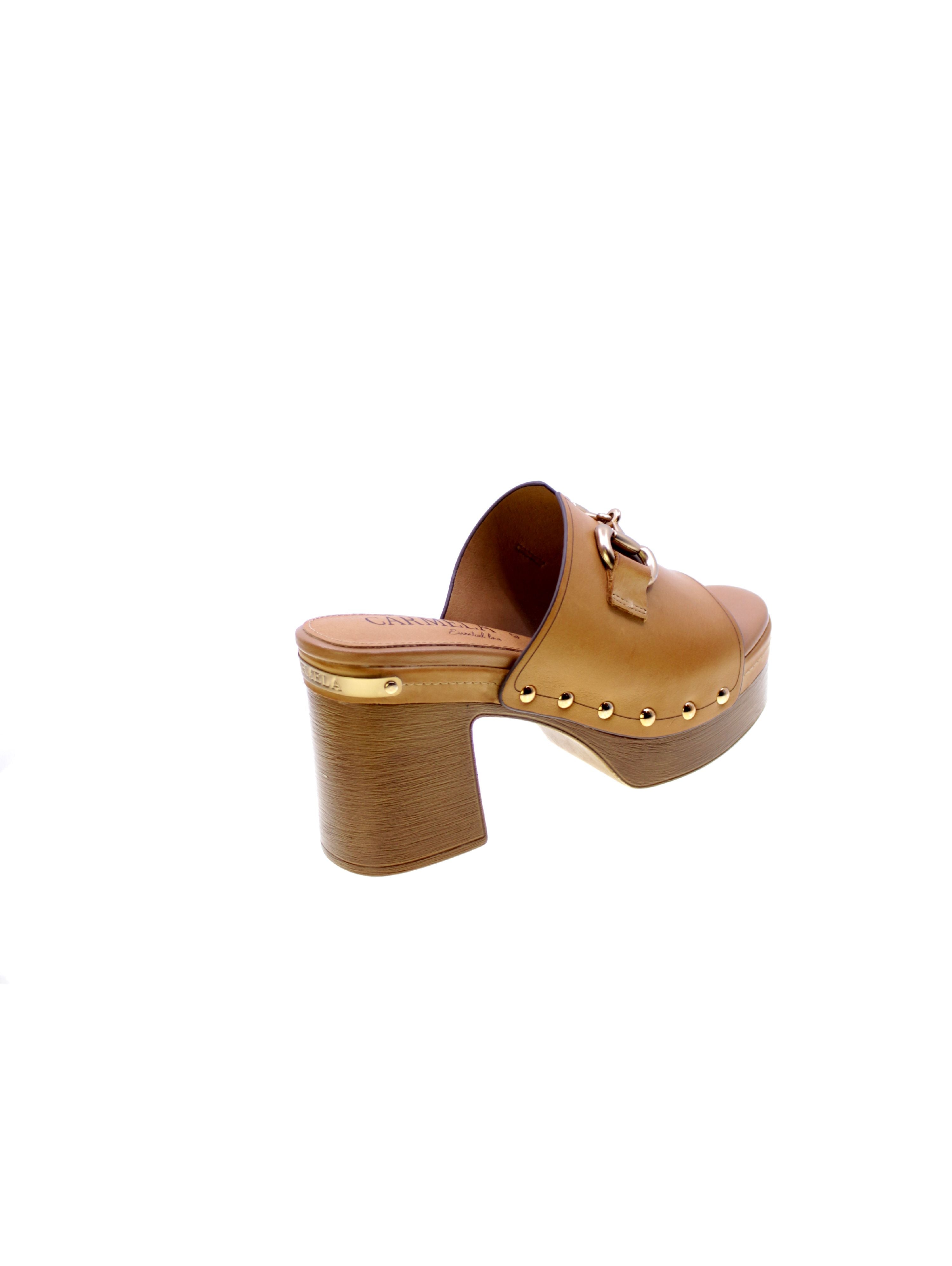 Carmela Sandalo Mules Donna Camel 161479