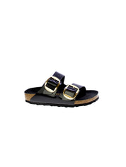 Birkenstock Sandalo Donna Nero Arizona big buckle Shine