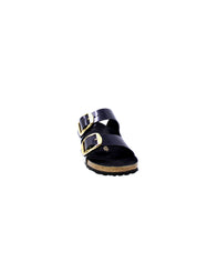 Birkenstock Sandalo Donna Nero Arizona big buckle Shine