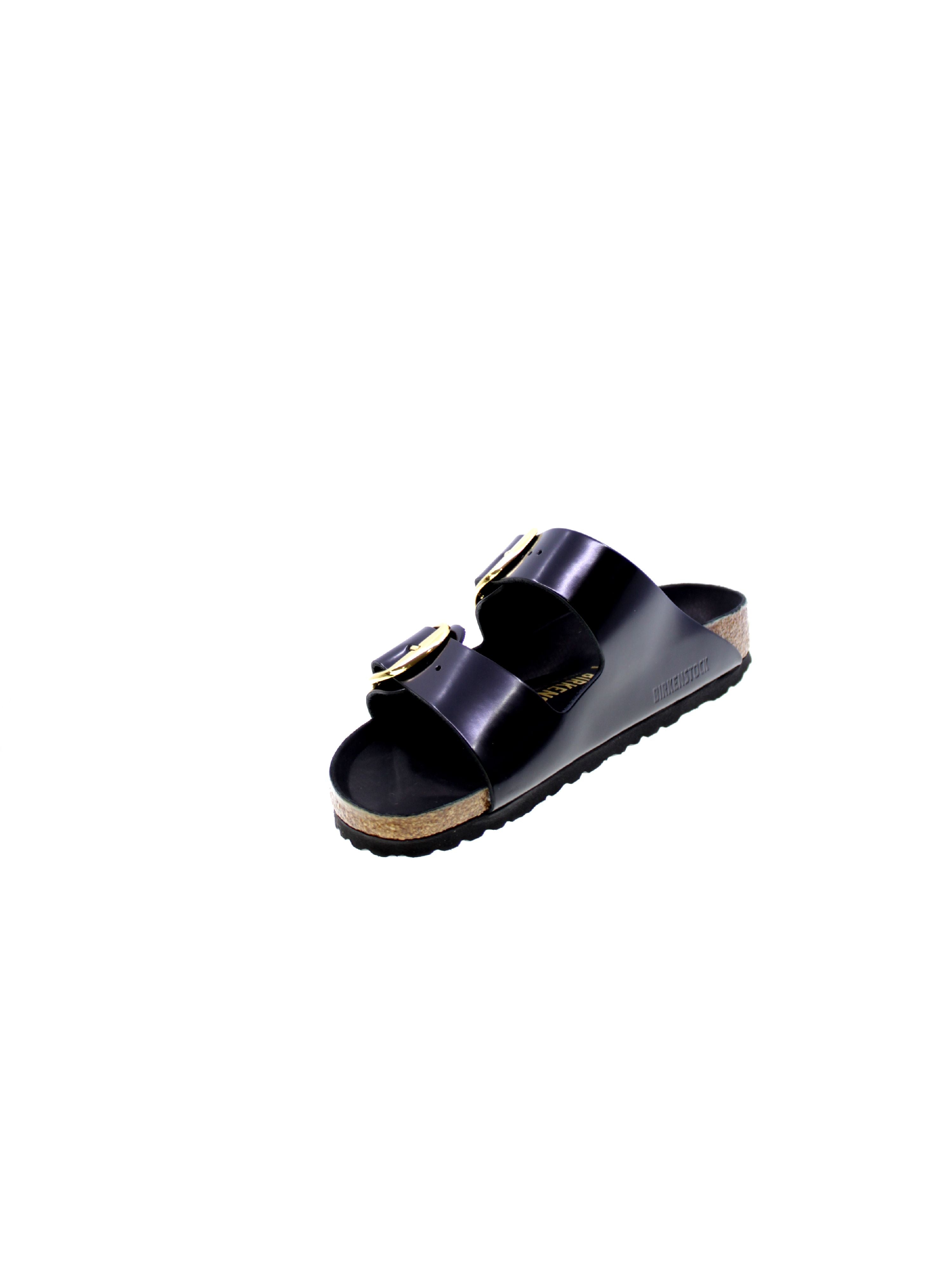 Birkenstock Sandalo Donna Nero Arizona big buckle Shine