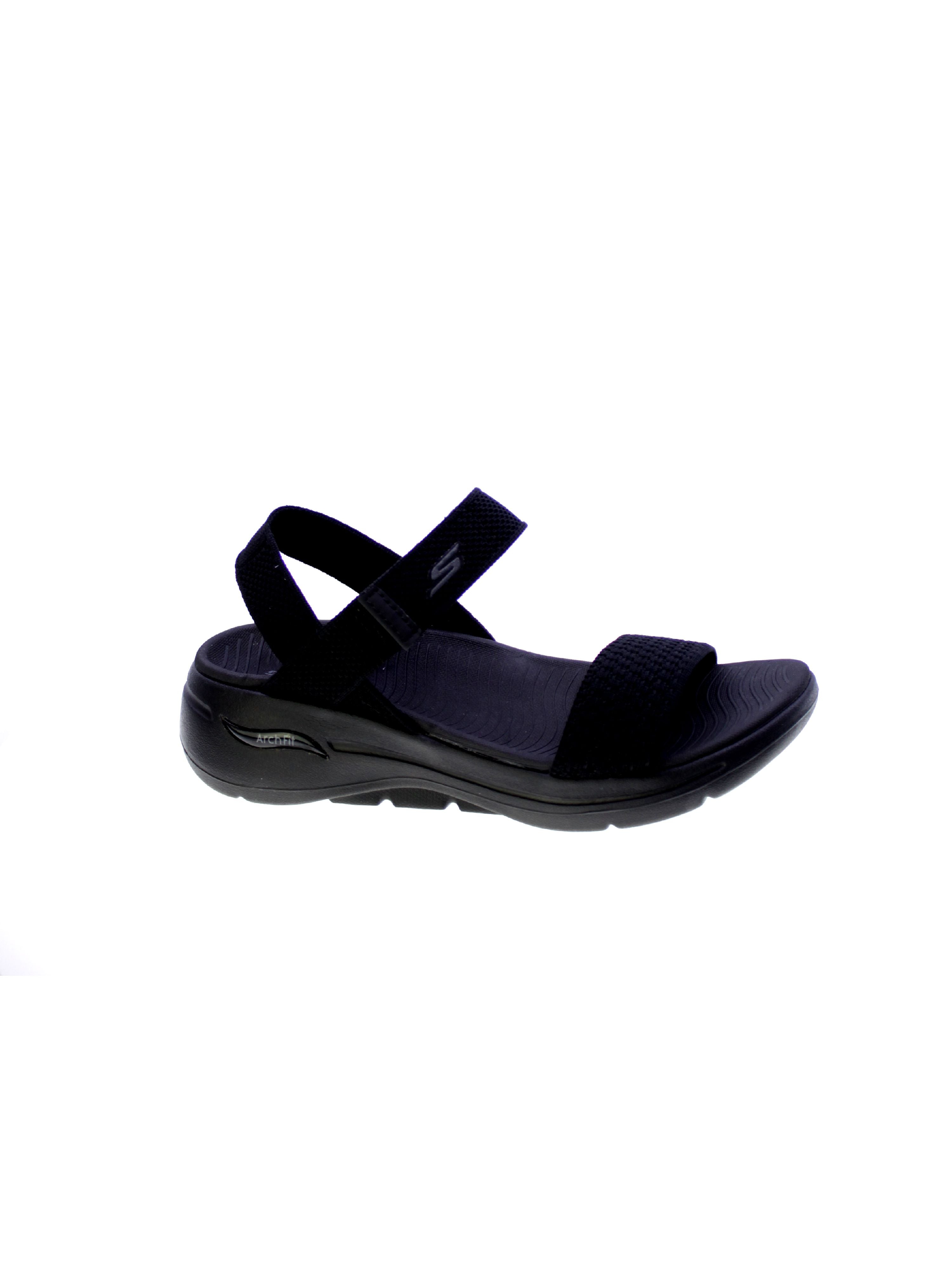 Skechers Sandalo Donna Nero Go Walk Arch Fit Sandal 140264bbk