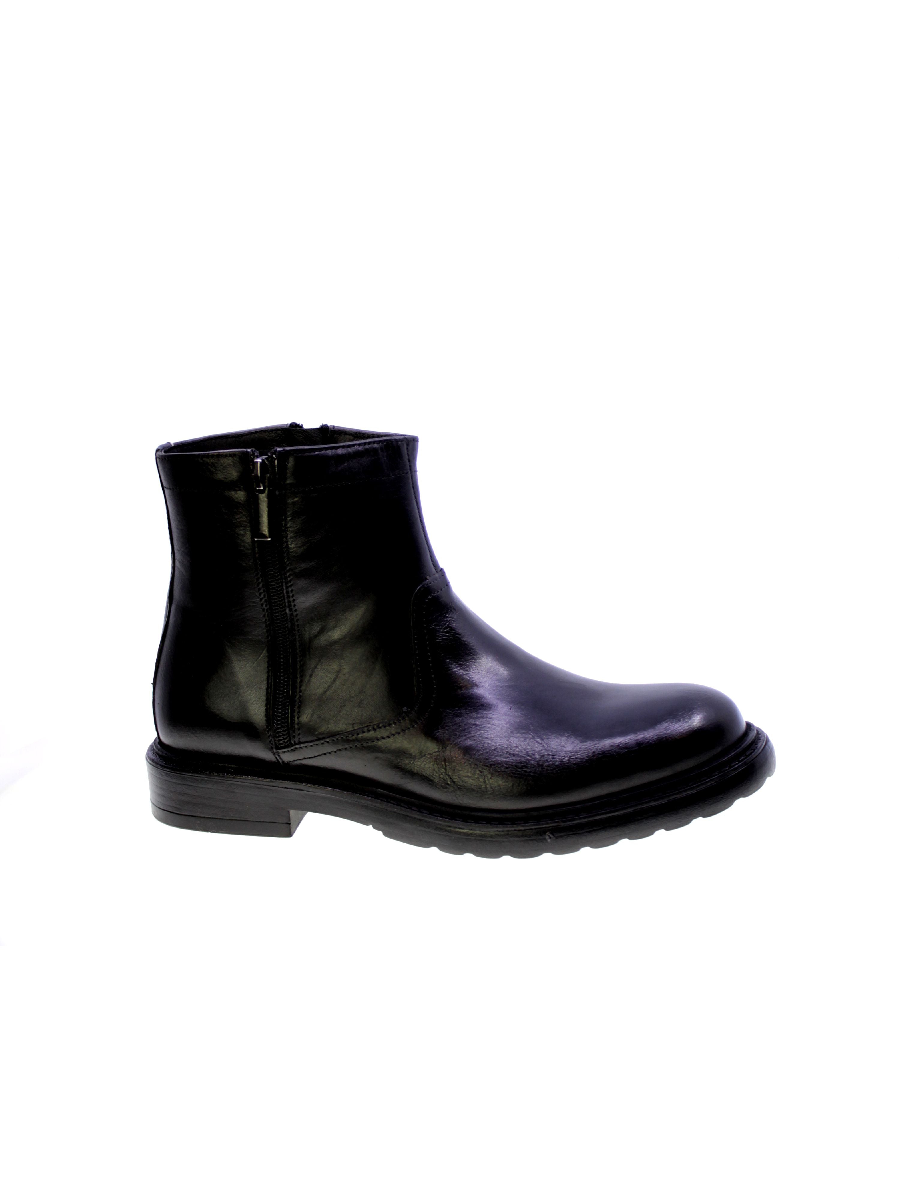 Exton Stivaletto Polacchino Uomo Nero 9826