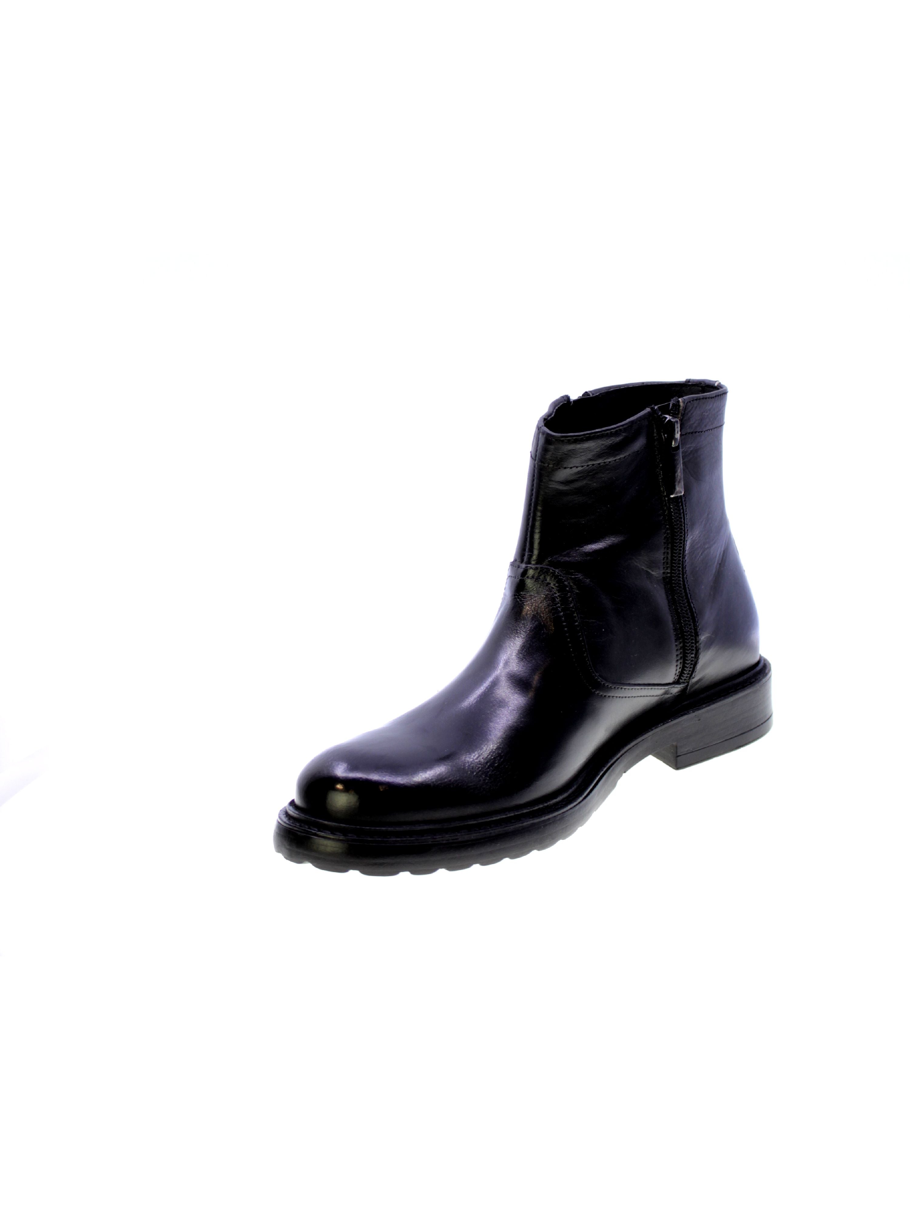 Exton Stivaletto Polacchino Uomo Nero 9826