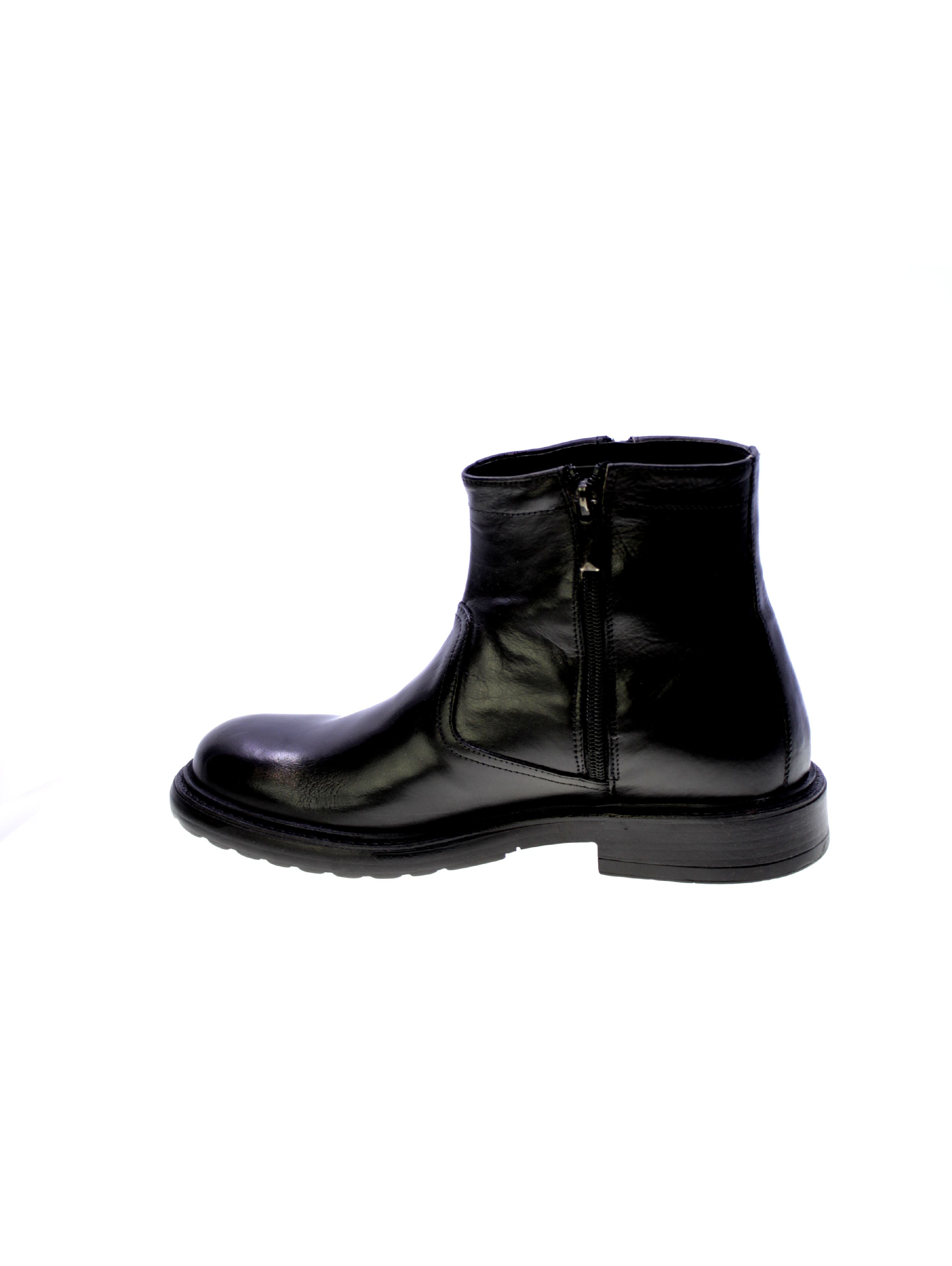 Exton Stivaletto Polacchino Uomo Nero 9826
