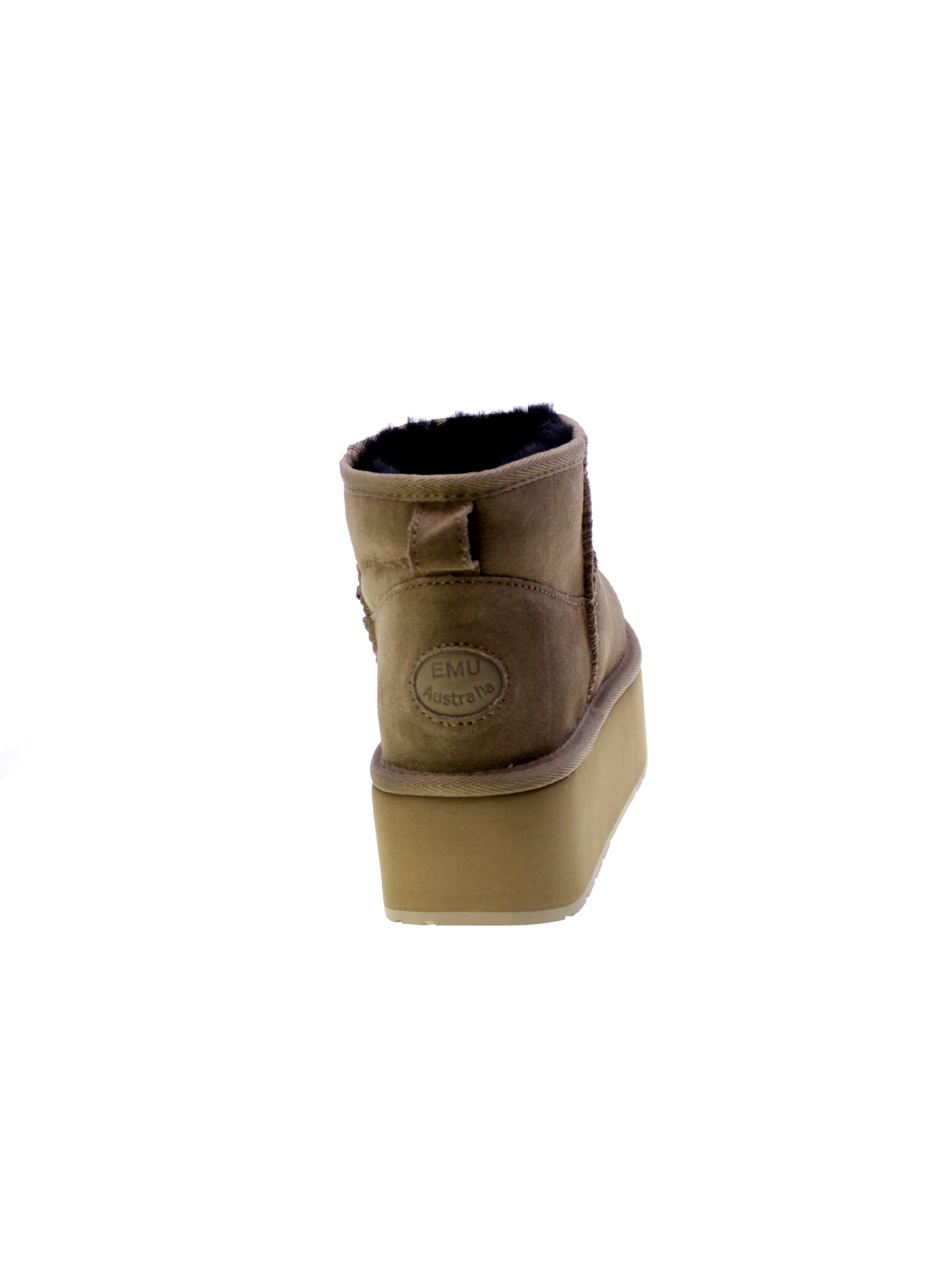 Emu australia Stivaletto Donna Taupe Stinger Micro Flatform W13082-cori