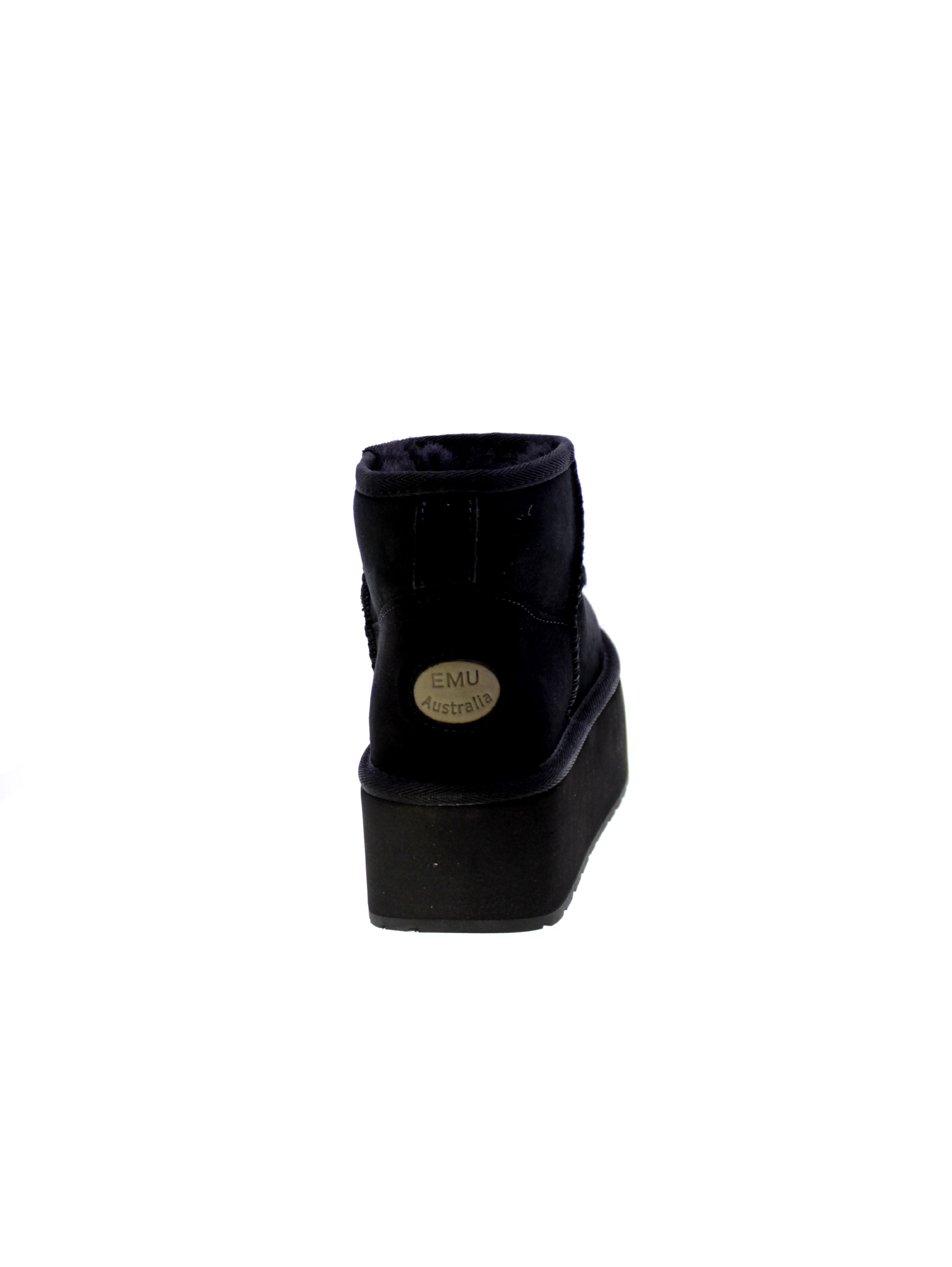Emu australia Stivaletto Donna Nero Stinger Micro Flatform W13082-blk