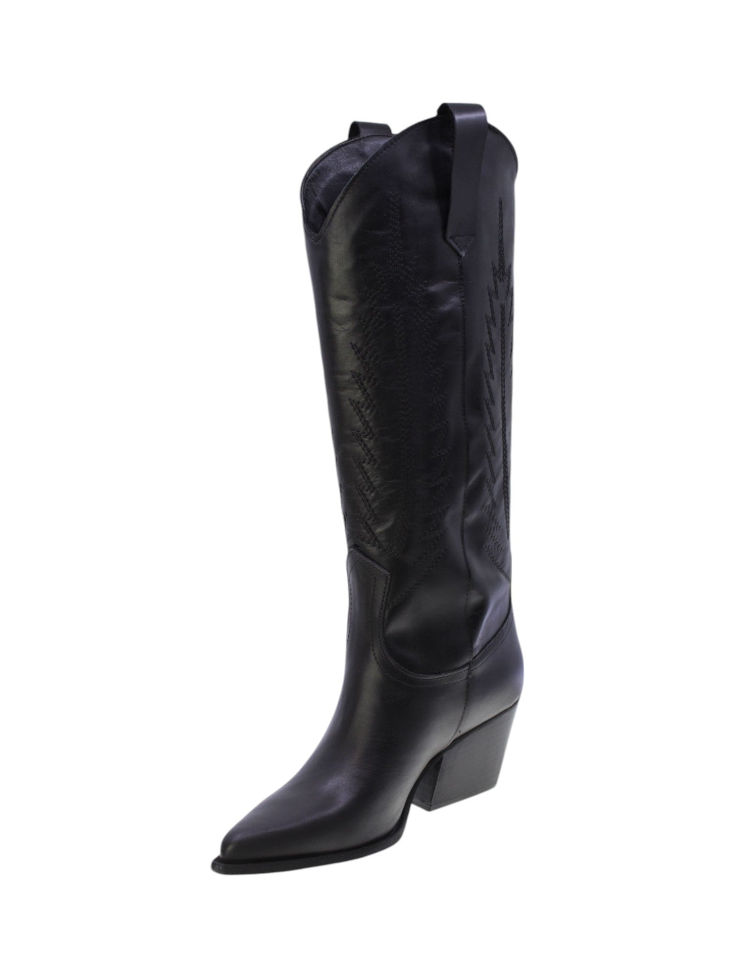 N.6 milano Stivale Texano Donna Nero G200