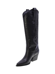 N.6 milano Stivale Texano Donna Nero G200